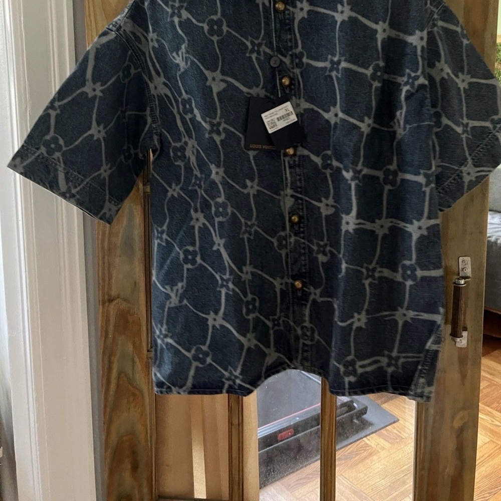 Louis Vuitton Blue Denim Shirt